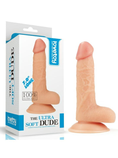 The Ultra Soft Dude 7 Inch Dildo